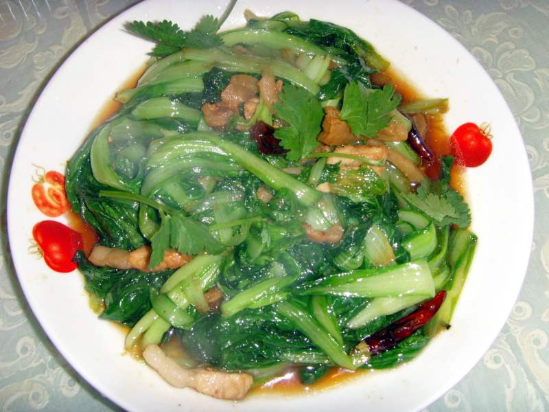 虾油小白菜家常做法,制作方法与配料